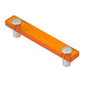 106-116 Siro Designs Decco - 126mm Pull in Orange/Matte Aluminum