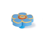 107-100 Siro Designs Popsicle - 44mm Knob in Blue/Yellow/Orange