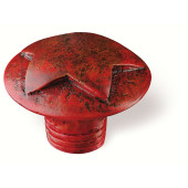 80-146 Siro Designs Fantasia - 40mm Knob in Antique Red